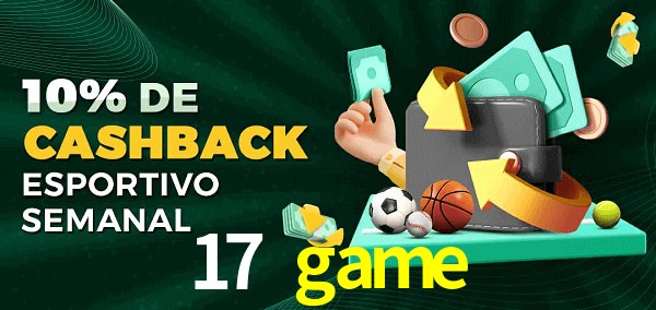 10% de bônus de cashback na 17 game